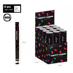 CAÑON CONFETTI MULTICOLOR PAPEL 60 CMS