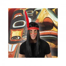 Peluca de Indio con Cinta