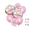 Set de Globos Feliz Cumpleaños Rosa 7 Piezas