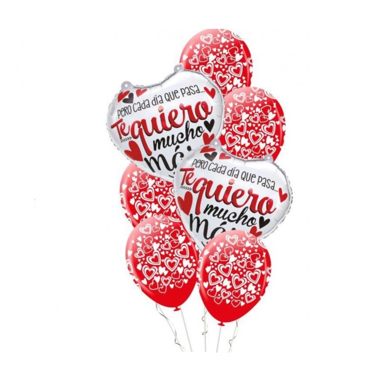 Set de Globos Te Quiero 7 Piezas