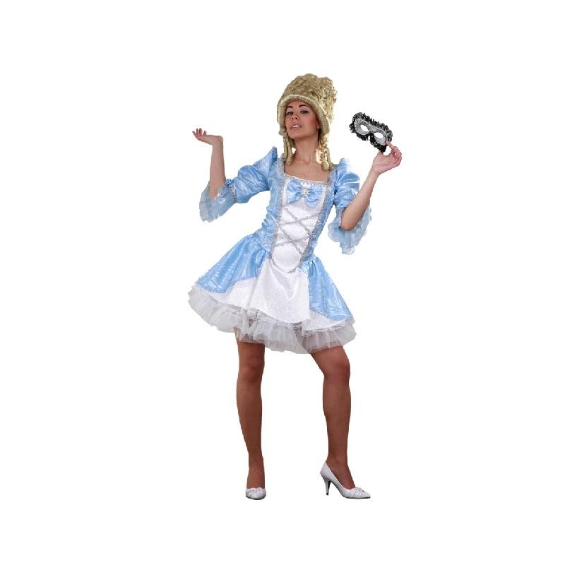 Disfraz de Lady Versalles azul para mujer