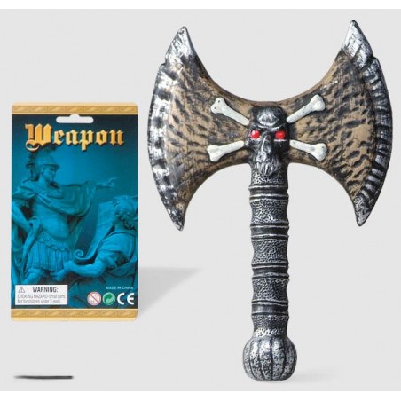 HACHA DOBLE CON CALAVERA...