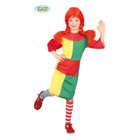 Disfraz de Pípi para niña