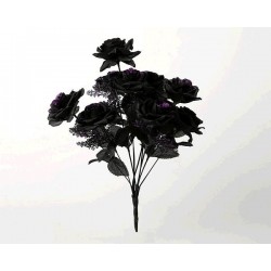 RAMO ROSAS NEGRAS 38X21 CM.