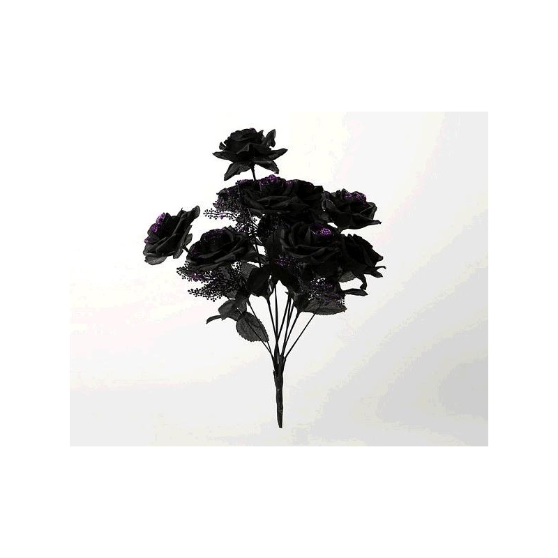 RAMO ROSAS NEGRAS 38X21 CM.