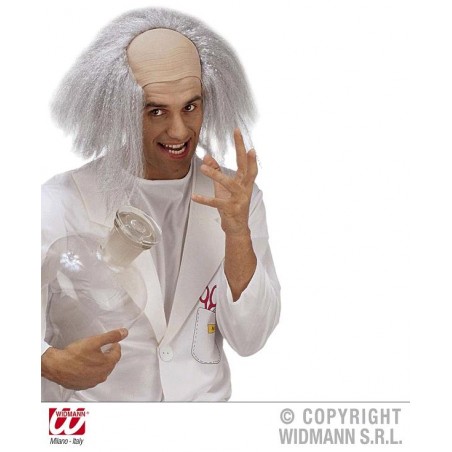 PELUCA EINSTEIN CON CALVA...