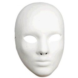 MASCARA BLANCA PARA PINTAR