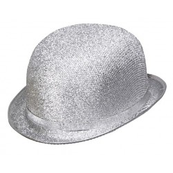 SOMBRERO BOMBIN PLATEADO