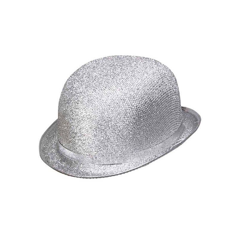 SOMBRERO BOMBIN PLATEADO