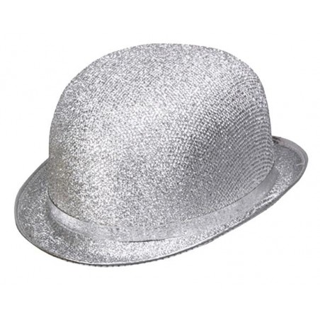 SOMBRERO BOMBIN PLATEADO
