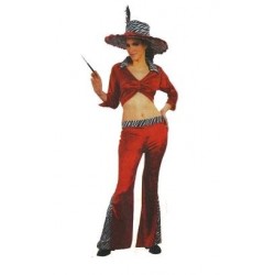 Disfraz de Mujer Buenorra Años 80 Rojo Adulto