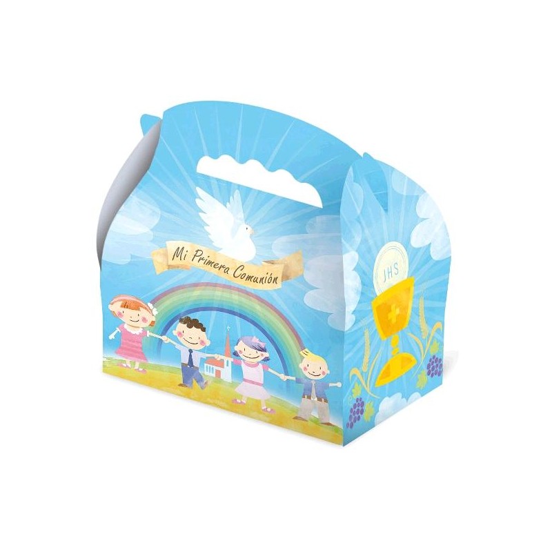 CAJITA COMUNION ARCO IRIS