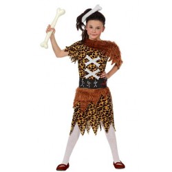 Disfraz de Cavernicola para niña