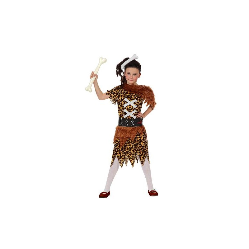 Disfraz de Cavernicola para niña