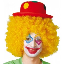 SOMBRERO BOMBIN ROJO LUNARES