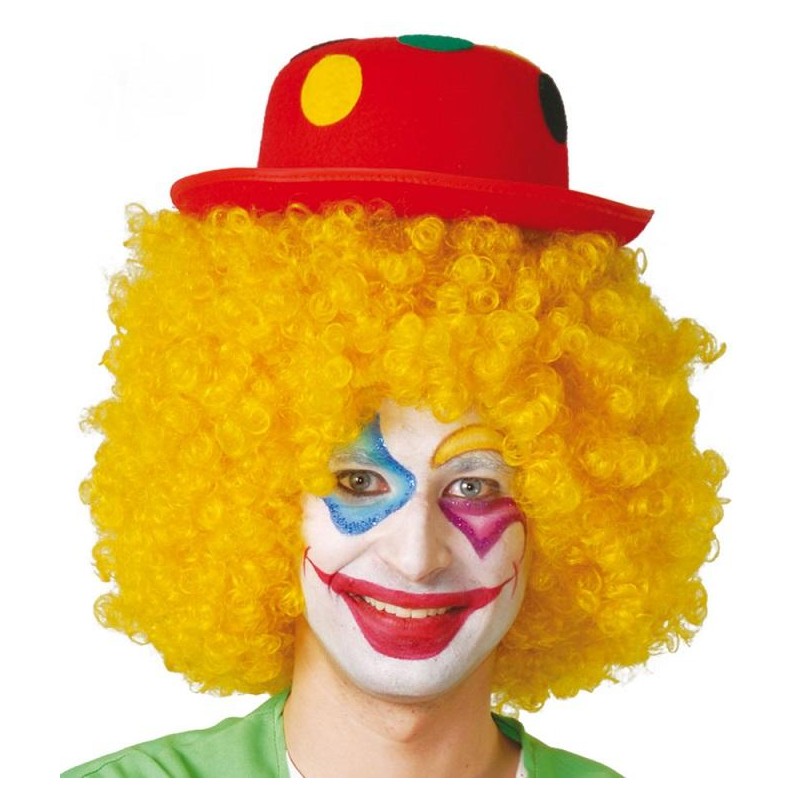 SOMBRERO BOMBIN ROJO LUNARES