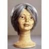 PELUCA ABUELA GRIS MOÑO