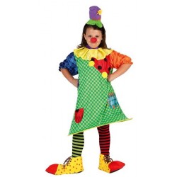 Disfraz de Payasa Parches para niña