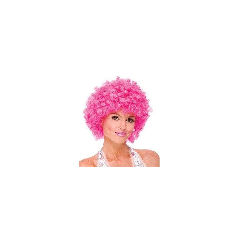 PELUCA AFRO ROSA