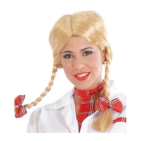 Peluca de Trenzas Rubia