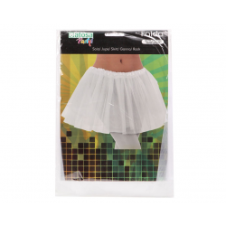 B/CART. FALDAS BLANCO T. ÚNICA