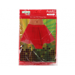 B/CART. FALDAS ROJO T. ÚNICA