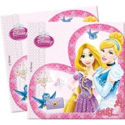SERVILLETAS PRINCESAS GLAMOUR 20 UNID.