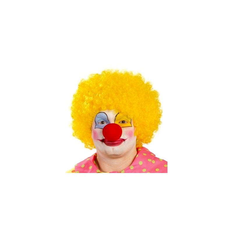 Peluca de Rizos Amarilla