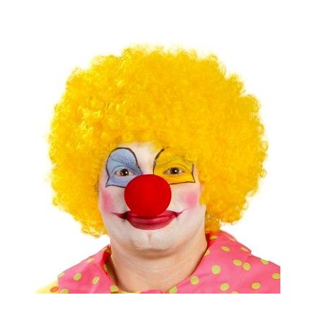 Peluca de Rizos Amarilla