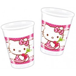 VASOS HELLO KITTY 8 UNID.