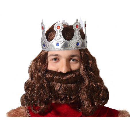 B/SOL. CORONA REY 60*10 CM PLATEADO