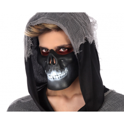 B/SOL. MASCARA HALLOWEEN 14*18 CM PVC NEGRO