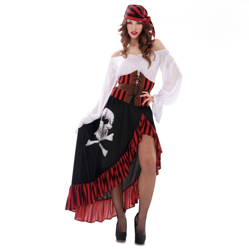 diente Socialismo Formación Disfraz de Pirata Mujer Bandana