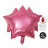 Globo Estrella Rosa 18" 45 cm. 3 Piezas