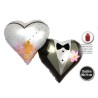 Globo Corazón Doble Novios 90 x 71 cm.