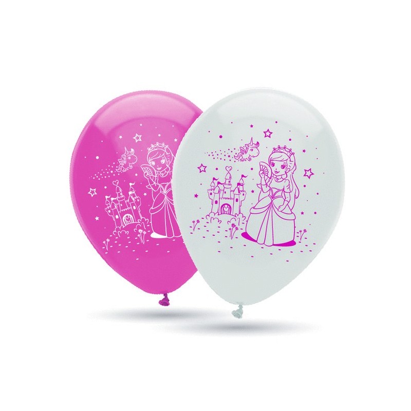 Globo Princesas 10 Unid. 30 cm.
