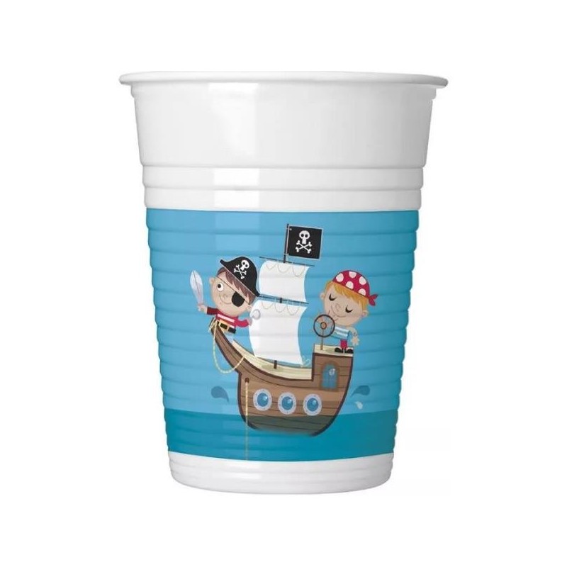 Vasos Pirata 8 Unidades