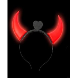 Diadema Cuernos de Demonio con Luz