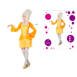 DISFRAZ CORTESANA MUJER ADULTO AMARILLO