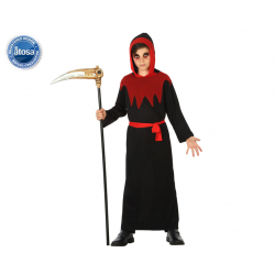 DISFRAZ TENEBROSO NIÑO INFANTIL ROJO BURDEOS