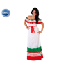 DISFRAZ MEJICANA MUJER ADULTO TRICOLOR