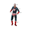 DISFRAZ HEROE COMIC HOMBRE ADULTO AMERICANO