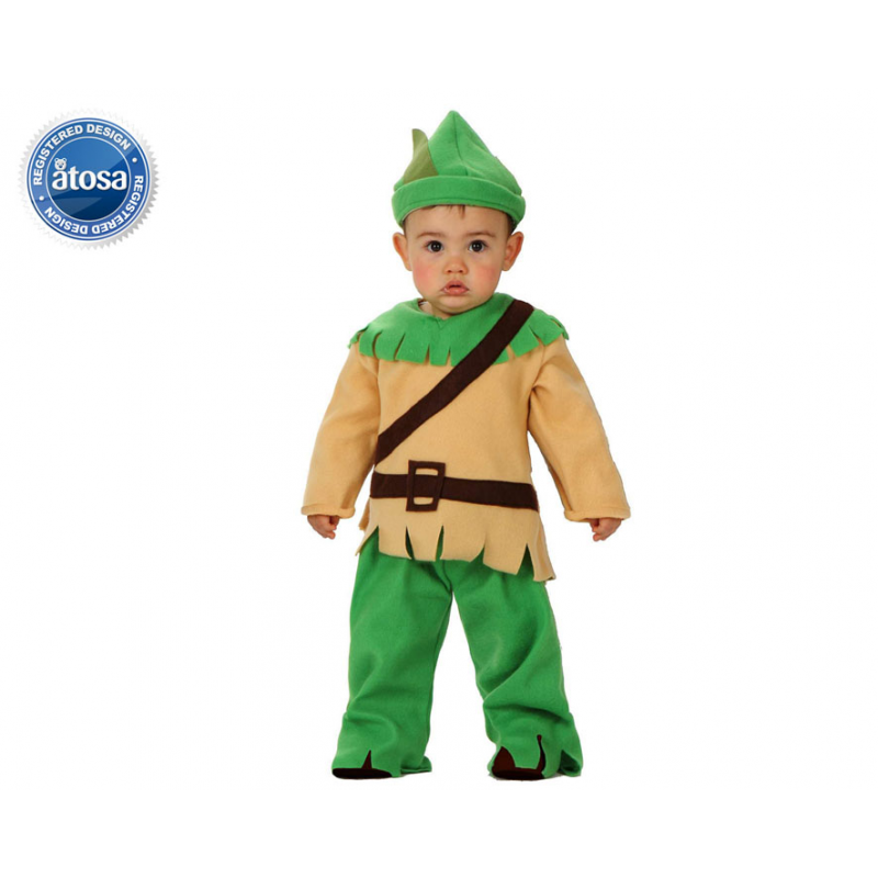 DISFRAZ DUENDE NIÑO BEBÉ ROBIN HOOD