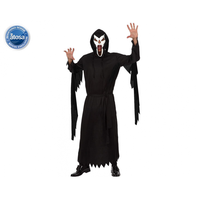 DISFRAZ TENEBROSO HOMBRE ADULTO NEGRO