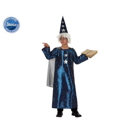 DISFRAZ MAGO NIÑO INFANTIL AZUL