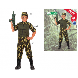 DISFRAZ MILITAR NIÑO INFANTIL CAMUFLAJE