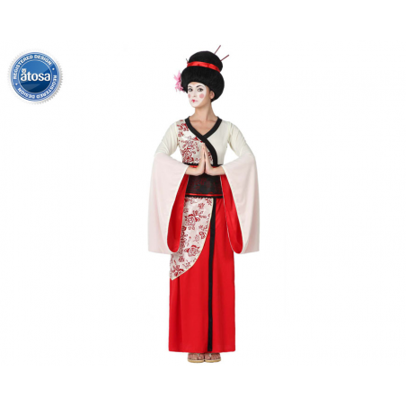 DISFRAZ GEISHA MUJER ADULTO ROJO