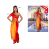 DISFRAZ HINDU NIÑA INFANTIL NARANJA