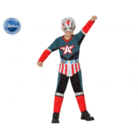 DISFRAZ HEROE COMIC NIÑO INFANTIL CAPITÁN