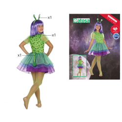 DISFRAZ ALIEN NIÑA INFANTIL VERDE